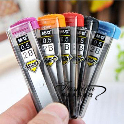 正品晨光2B自动铅笔芯 0.5/0.7mm 树脂活动铅笔芯 SL-301铅芯 - 封面