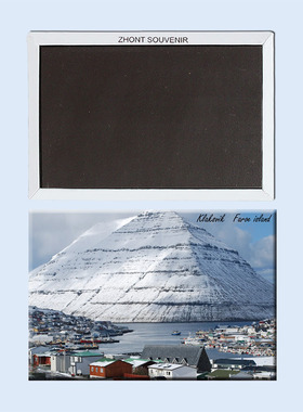 卡通克拉克斯维克 法罗群岛雪景 磁性冰箱贴  磁贴22409个性创意