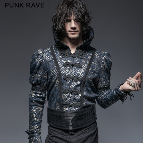 ╋魔叹╋ PUNK RAVE 哥特GOTHIC提花刺绣男用复古礼服束腰封 S174