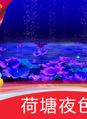 【荷塘夜色】高清LED视频素材/节目表演舞蹈/舞台背景制作