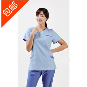 新品牙科口腔护士服工作服韩版半永久整形美容服 医师服 宠物店服