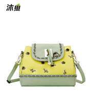 Bathe fish 2015 sweet lady handbags original embroidery printing chain bag for fall/winter women''s shoulder bag Messenger bag