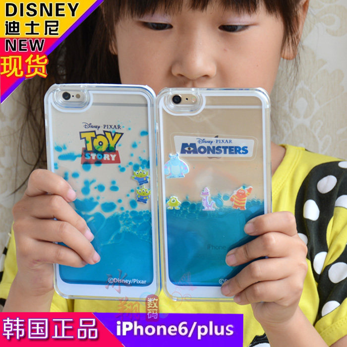 韩国迪士尼液体游泳怪兽适用于苹果6plus手机壳iPhone6手机保护套