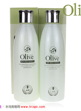 正品韩伊橄榄Olive无添加净透瞬透水滢保湿2件套装化妆水乳液补水