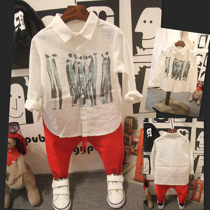 Chemise garcon à manche longue - Ref 2074416 Image 1