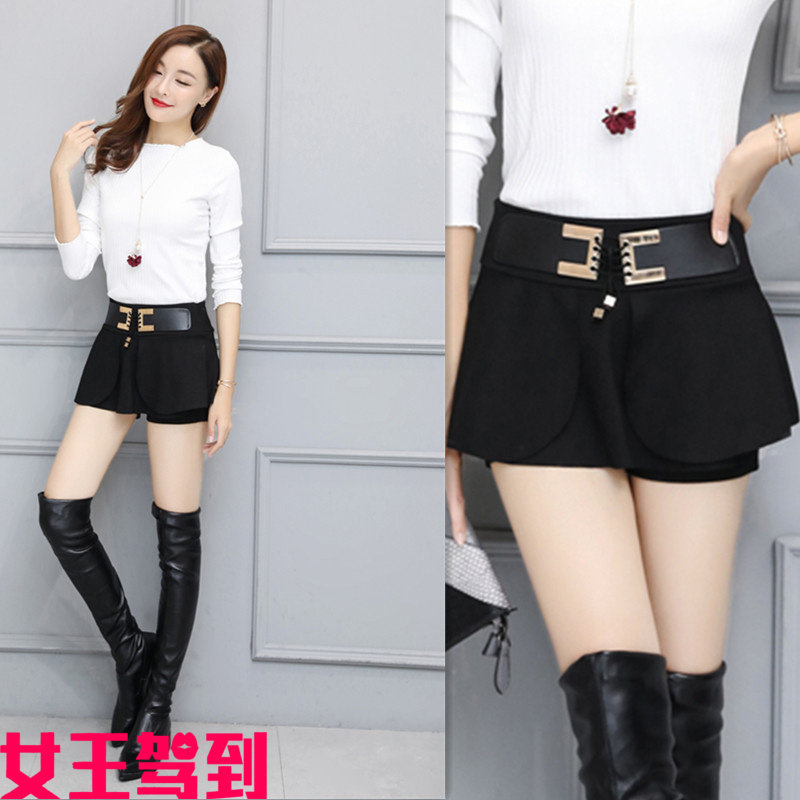 2025短裤款包臀裙修身短裙女中腰半身裙针织一步裙子春秋冬装新款