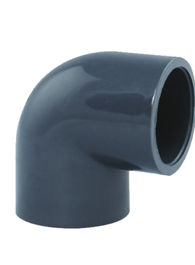 灰色给水弯头 工业水处理管配件 塑料PVC-U弯头 110mm 140mm