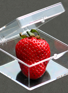 透明PC塑料盒子收纳盒正方形标本展示收藏盒整理盒加厚有盖矿标盒