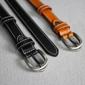 窄款 告密者 时尚 真皮韩版 手工百搭针扣腰带 头层纯牛皮男女细皮带