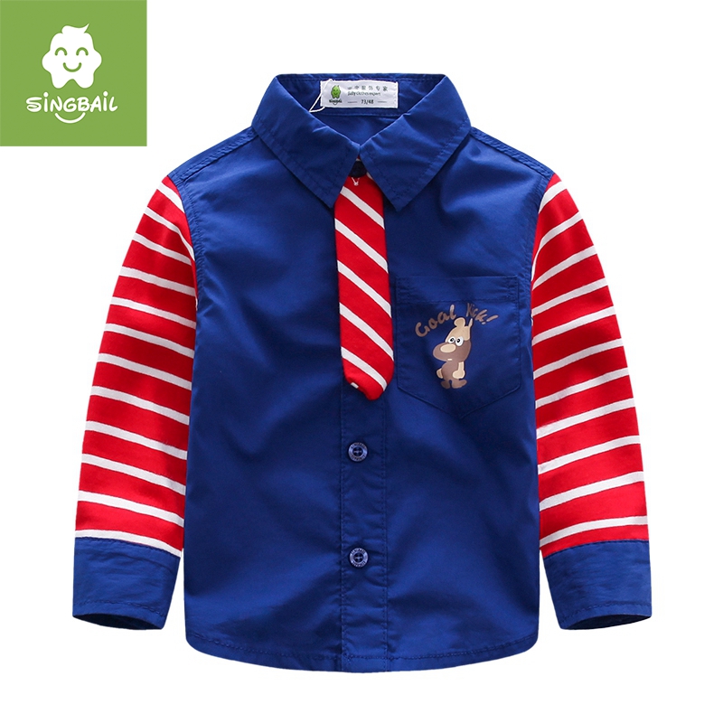 Chemise enfant SINGBAIL à manche longue - Ref 2084321 Image 1