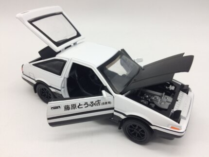 AE86藤原豆腐店头文字D 仿真合金车模回力车儿童玩具车小汽车模型