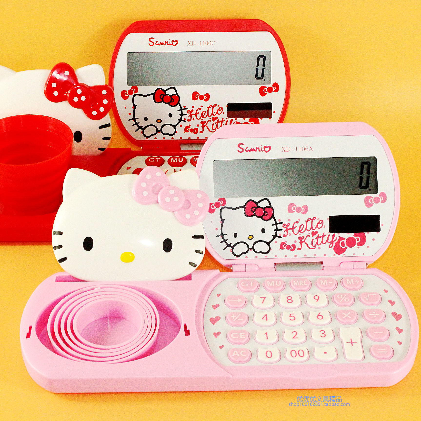 Hello Kitty 凯蒂猫 折叠计算机 便携 卡通计算器 迷你计算机包邮|ruв категории электронный словарь/электрический бумажных книг/канцелярские принадлежности, калькулятор - от Buy2taobao.com для оказания профессиональной услуги покупки агента Taobao