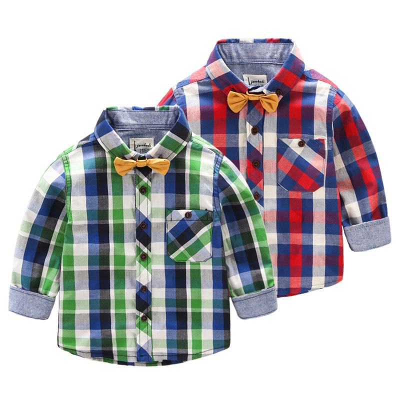Chemise garcon à manche longue en lin - Ref 2082034 Image 1