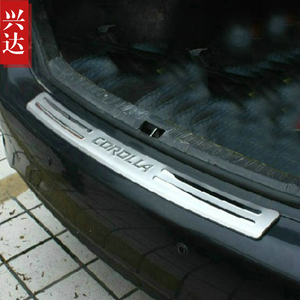 适用于2011-13款丰田卡罗拉不锈钢装饰后杠踏板corolla外置后护板