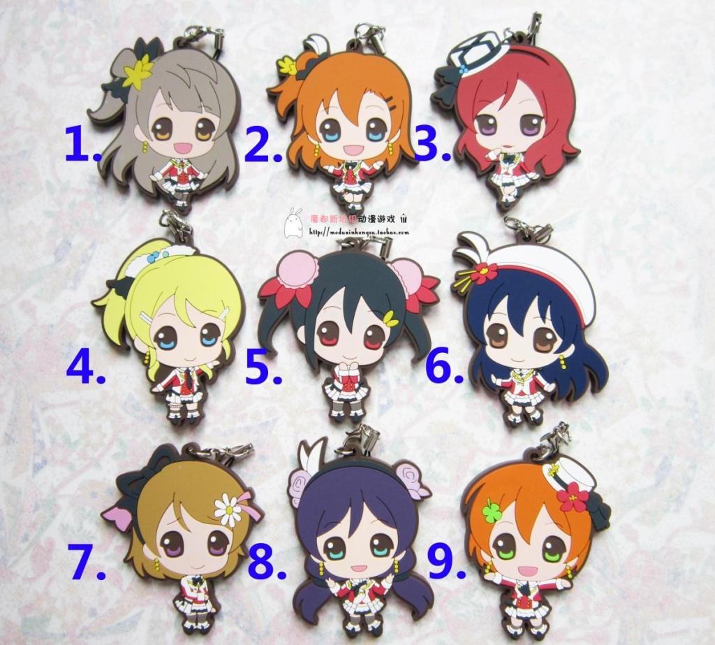 日单正版散货【Love Live!】lovelive 妮可全9款演出服 橡胶挂件