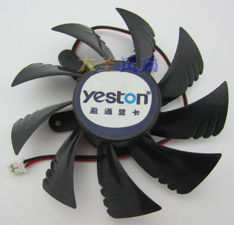 yeston/盈通GTX650极速版 显卡散热风扇 83mm直径42mm孔距