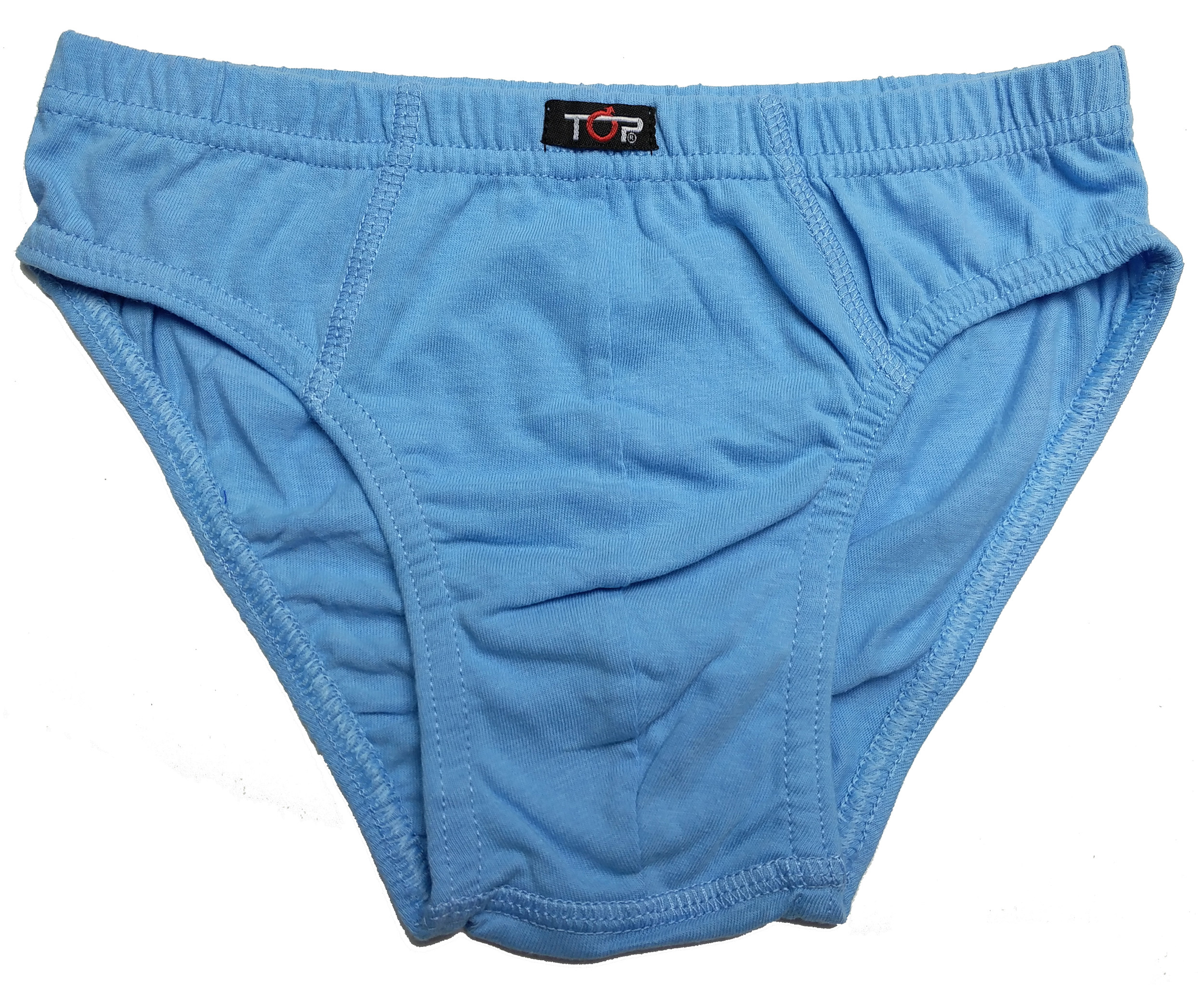 top 8-10岁男童浅蓝全棉三角内裤短裤7234054