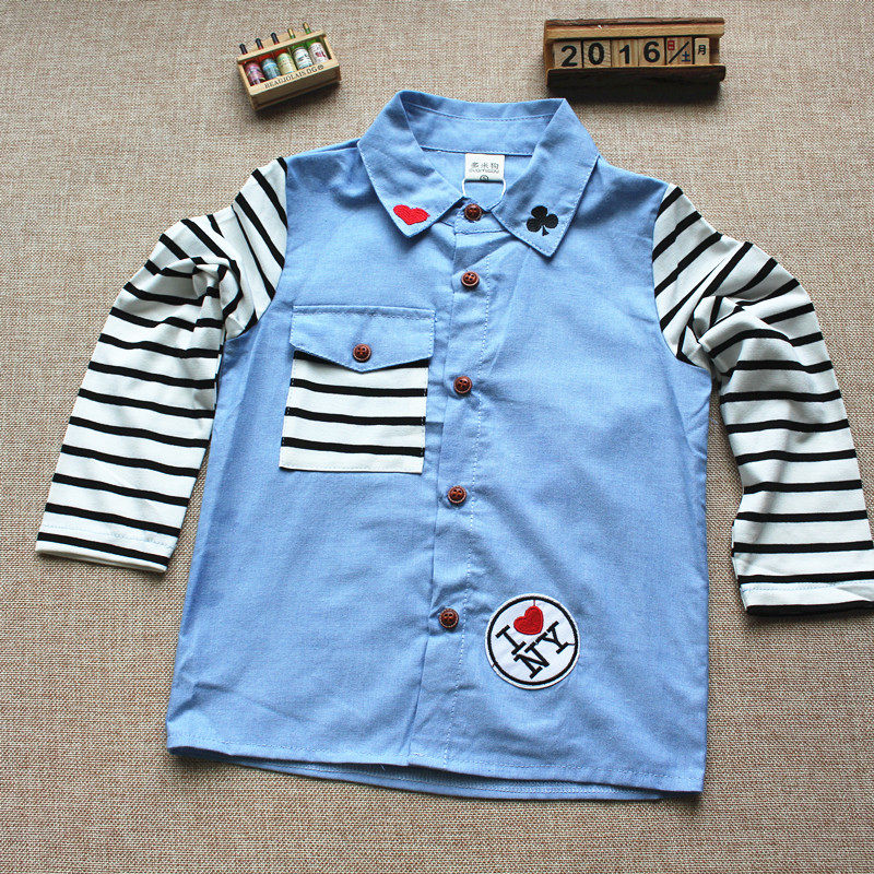 Chemise garcon à manche longue - Ref 2079294 Image 1