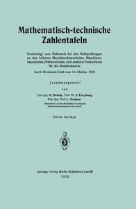 【预订】Mathematisch-Technische Zahlentafeln...
