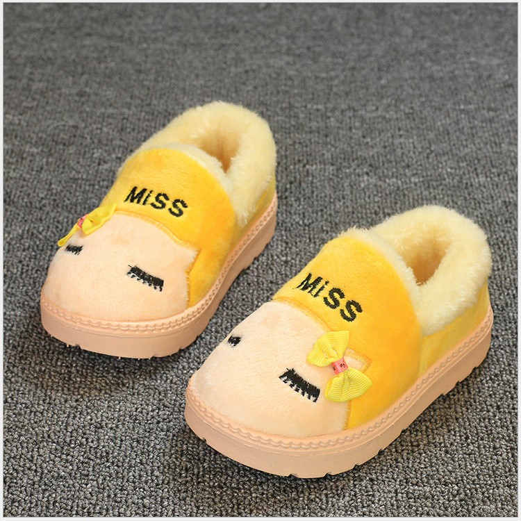 Chaussons enfants en suède JTOO pour hiver - semelle autre - Ref 986527 Image 1