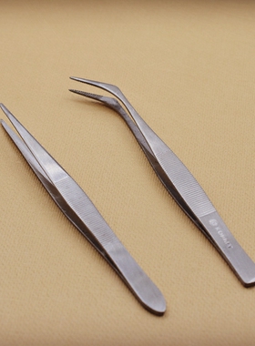 不锈刚直头弯头镊子尖嘴弯嘴手工饰品配件DIY工具不生锈持久耐用