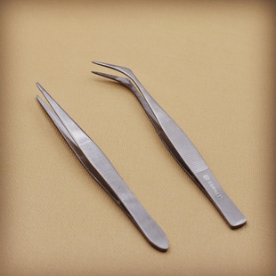 不锈刚直头弯头镊子尖嘴弯嘴手工饰品配件DIY工具不生锈持久耐用