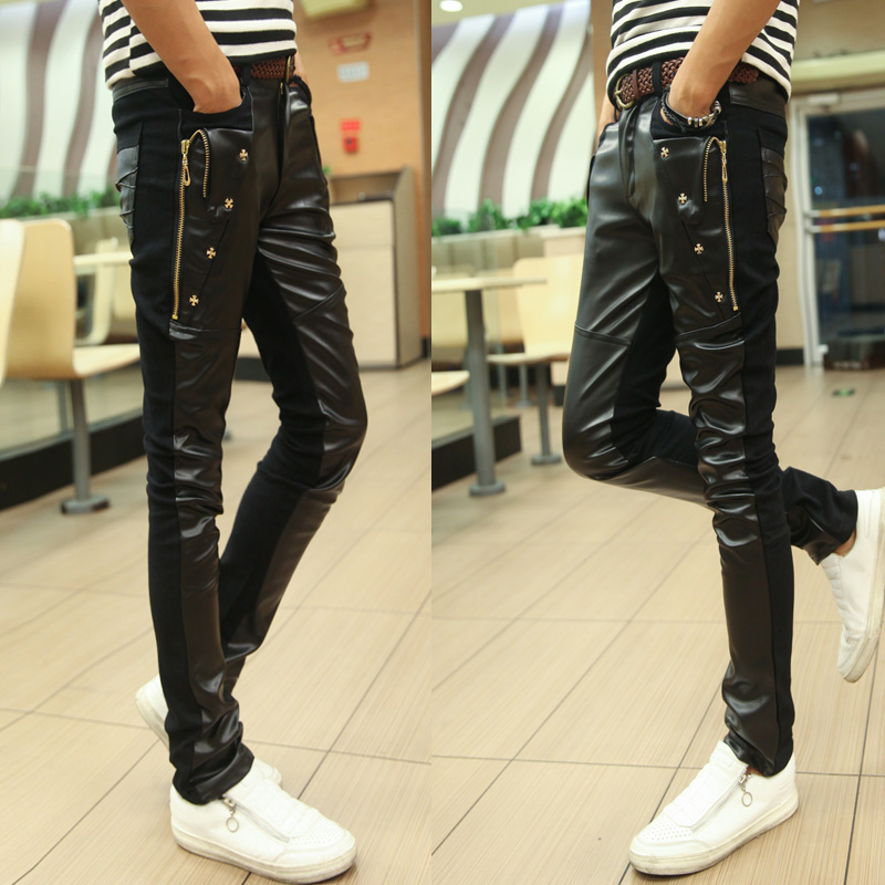 Pantalon cuir homme serré pour adolescent - Ref 1476746 Image 4