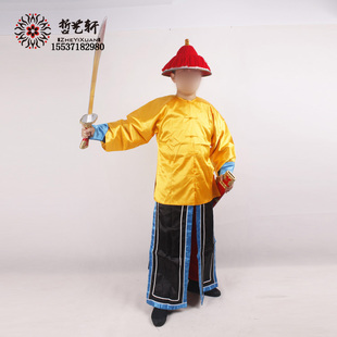 清朝带刀侍卫服装 古代官兵士兵锦衣卫舞台影视戏曲戏剧演出服装