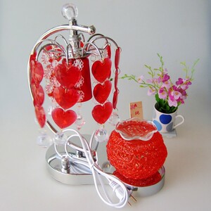 香薰灯新人结婚红色喜庆床头卧室婚房台灯创意家居装饰品礼物包邮