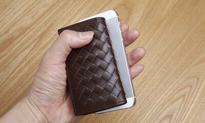 LAN蓝皮具男式真皮钥匙包 牛皮高档钥匙挂扣 时尚编织钥匙排包
