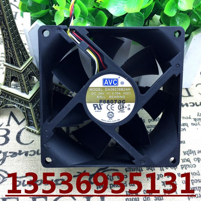 原装AVC 9038 9cm 24V 0.7A DA09238B24H 变频器风扇