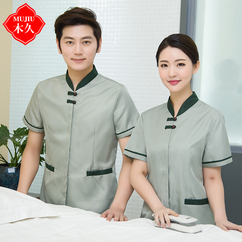 酒店保洁工作服短袖保洁服夏装清洁工宾馆客房服务员服装物业制服