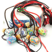 精简款 1ml全软陶精油瓶项链吊坠朱砂小香薰香水瓶挂件女饰品 韩版