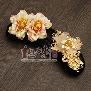 清宫旗头格格贵妃福晋满族头饰古装演出COS表演幼儿成人旗头古典