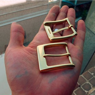 30mm纯铜 带扣 皮带扣扣头 美国环保纯黄铜针式 皮带扣腰带扣