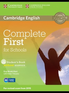 【预售】Complete First for Schools Student's Book Without