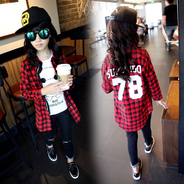 Chemise fille à manche longue - Ref 2087395 Image 1