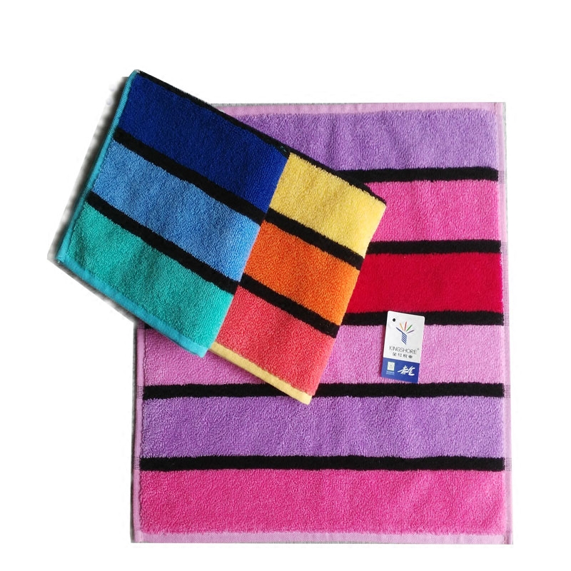 金号小方巾纯棉成人正方形洗脸方巾厚小毛巾纯棉四方