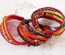 多辫蜡绳手链民族风时