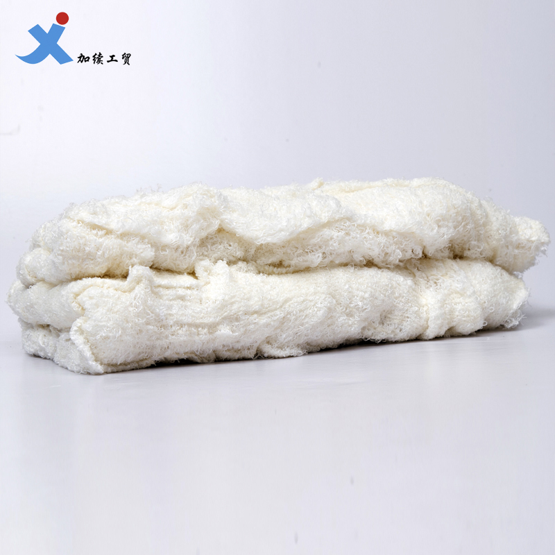 棉纱白回丝 吸水吸油回丝棉纱去油污擦机布机拆棉纱船用白回丝