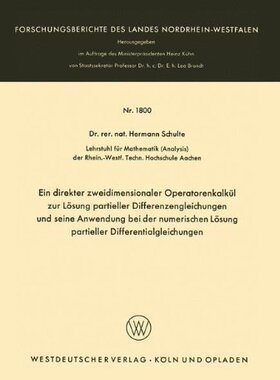【预售】Ein Direkter Zweidimensionaler Operatorenkalku...