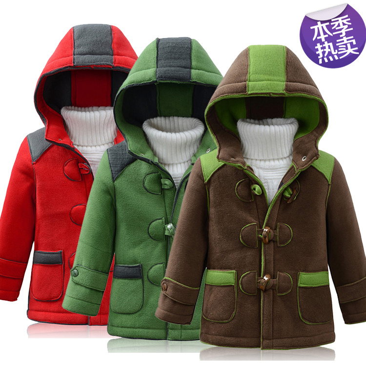 The new children boys and girls thick winter coat warm padded jacket children baby coat cotton clothing tide