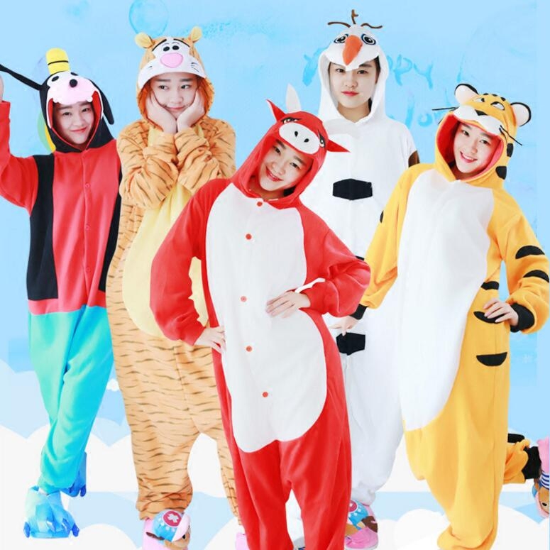 动物连体万圣节演出服睡衣派对