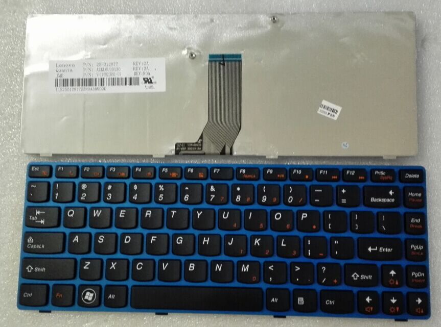 全新原装联想LENOVO Z470 Z475 Z370 笔记本键盘 宝蓝色