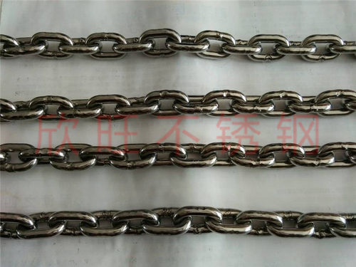 304工业短环链条不锈钢起重M81012围栏甩麒麟鞭狗链园林景观每米