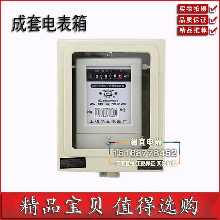成套电表箱 带表箱电表  小型电表箱一体箱  小型电度表计量箱图片