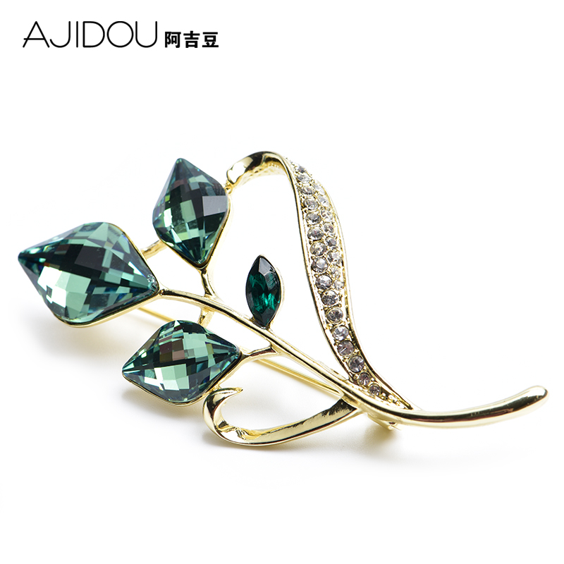 Broche femme AJIDOU en cristal artificiel - Ref 1175503 Image 1