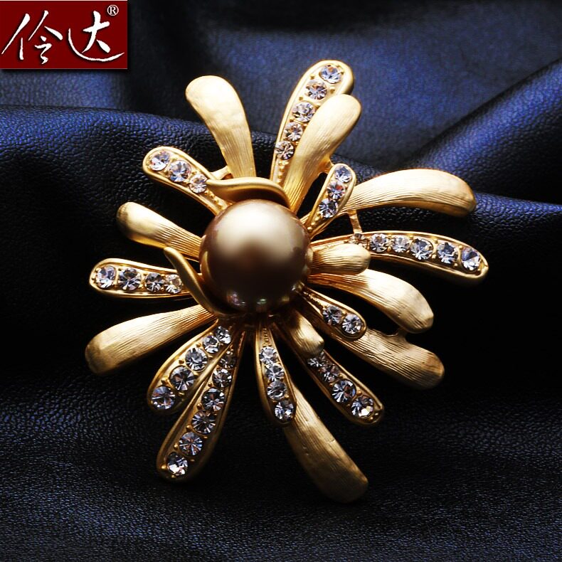 Broche femme LINGLADY en Zircon diamant - Ref 1172683 Image 1