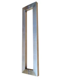 拉丝不锈钢方管拉手防滑加厚扶手白钢玻璃门拉手大门木门铁门把手