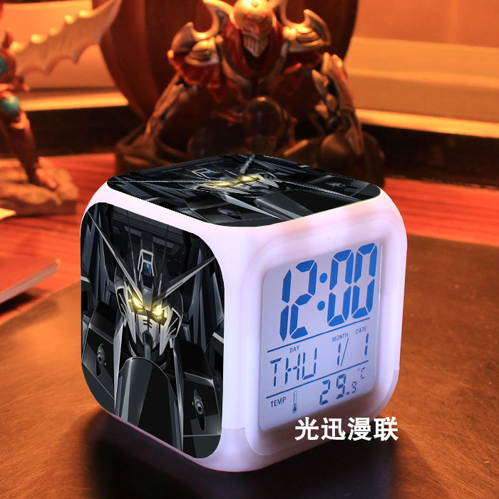 万代高达周边自由命运七彩闹钟